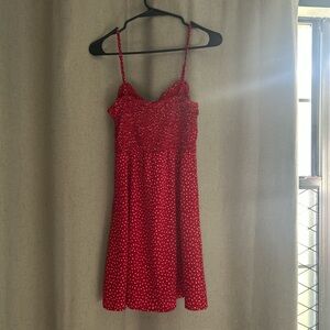 Princess Polly Red Polka Dot Mini Dress